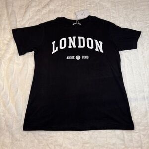 Anine Bing London Graphic Logo Woman’s In Black